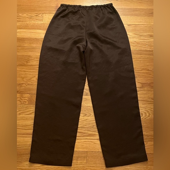 Madewell Pintucked Slim Pull-On Pants in Satin - Picture 4 of 6